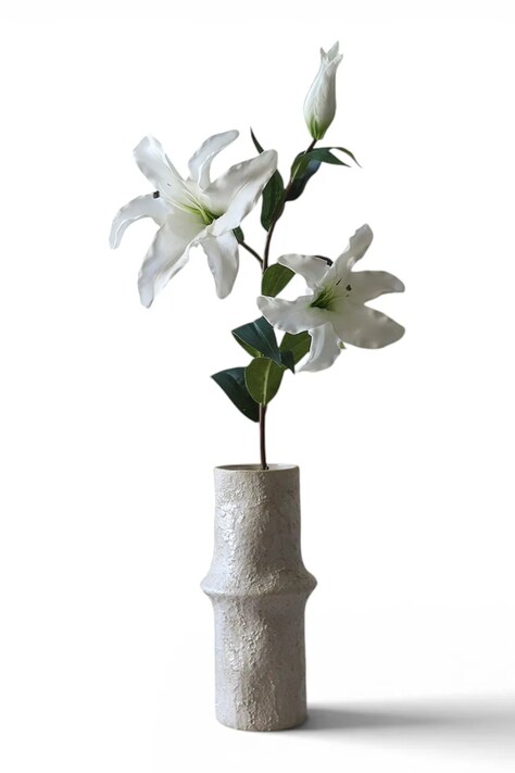 Botané Sztuczne kwiaty dekoracyjne 94 x 27 cm BOT-WH-LIL-003