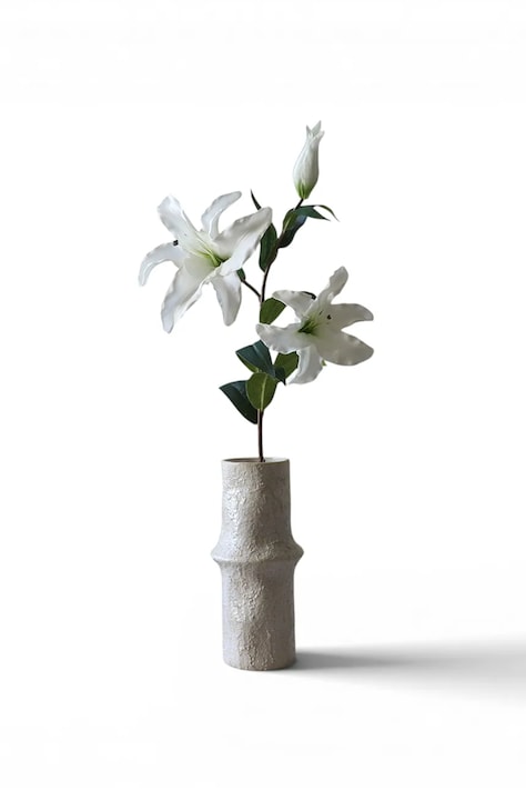 Botané Sztuczne kwiaty dekoracyjne 94 x 27 cm BOT-WH-LIL-003