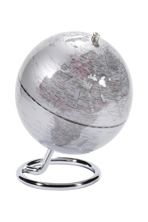 Troika globus dekoracyjny z metalu 13 x 17 cm TRG1304-SISI/CH