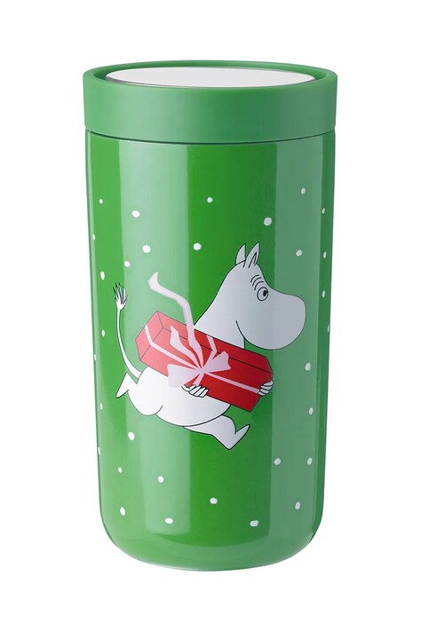 Stelton cana termica To Go Click x Muminki 0,2 L culoarea verde