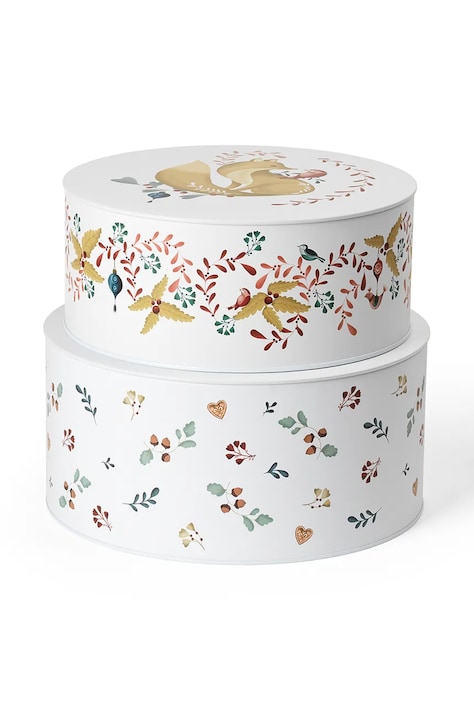 Rosendahl set contenitori portaoggetti con coperchio Grand Cru Cottage pacco da 2 colore bianco