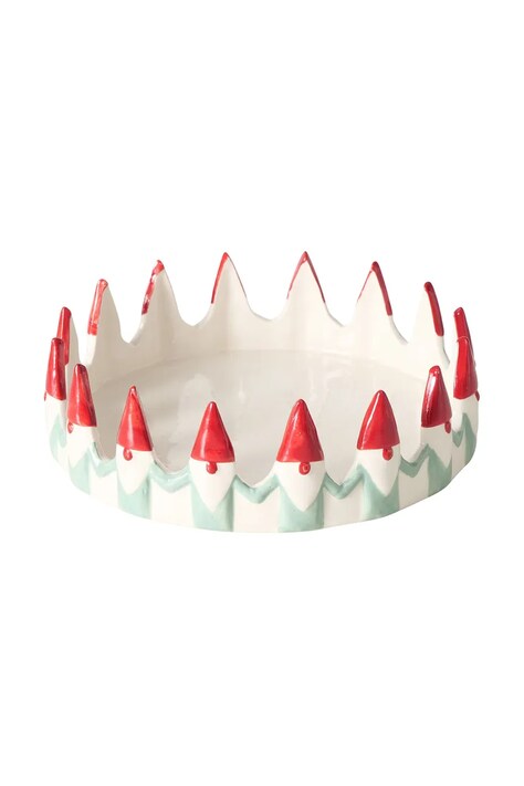 Boltze miska świąteczna Remsy 20 x 6 cm kolor multicolor