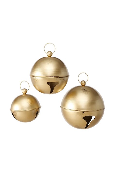 Boltze zawieszka świąteczna Annabella 21/24/18 cm 3-pack kolor żółty
