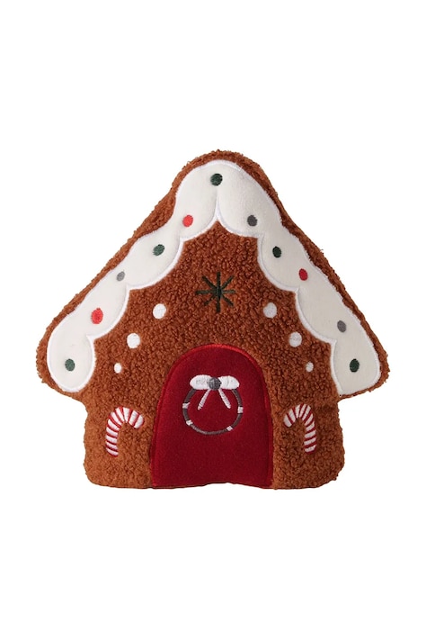 Boltze poduszka dekoracyjna świąteczna Ginger 28 x 28 x 8 cm kolor brązowy