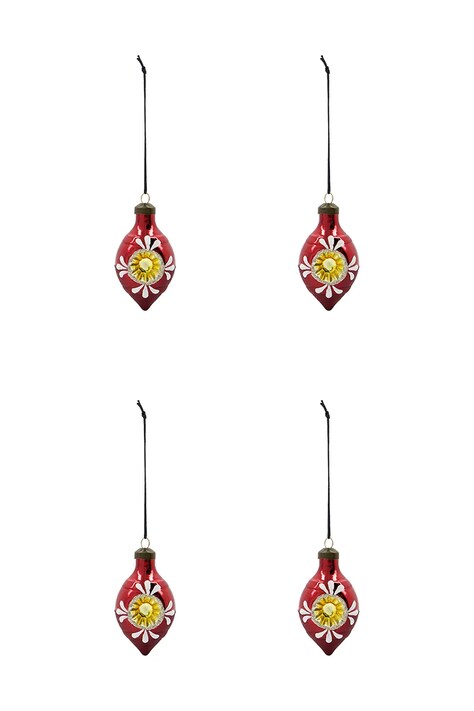 House Doctor set de globuri de crăciun HDNostal 9,3 x 4,9 cm 4-pack