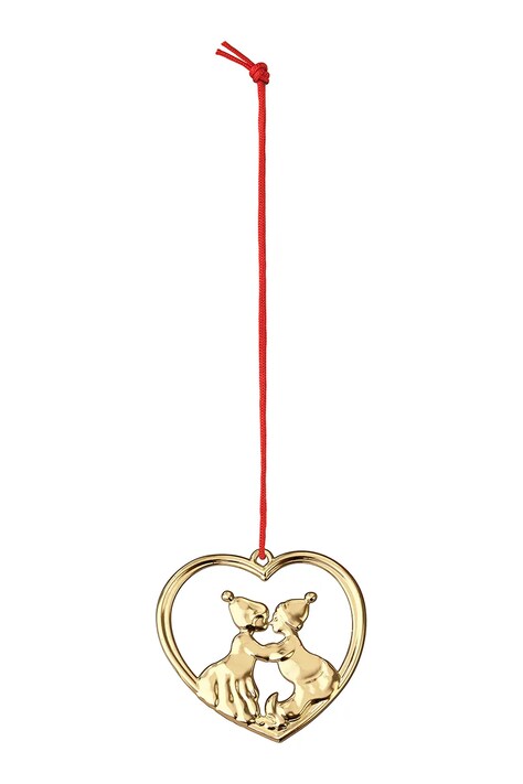 Στολίδι Rosendahl Kissing Elves 6,5 cm χρώμα: κίτρινο