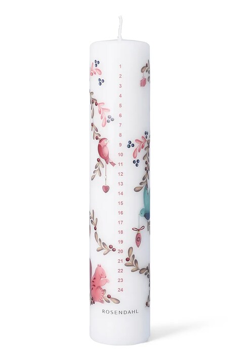 Λαμπάδα advent Rosendahl Cottage Advent Candle 2025 5 cm χρώμα: άσπρο