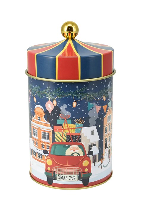 Δοχείο με καπάκι Affek Design 10 x 18 cm χρώμα: ναυτικό μπλε