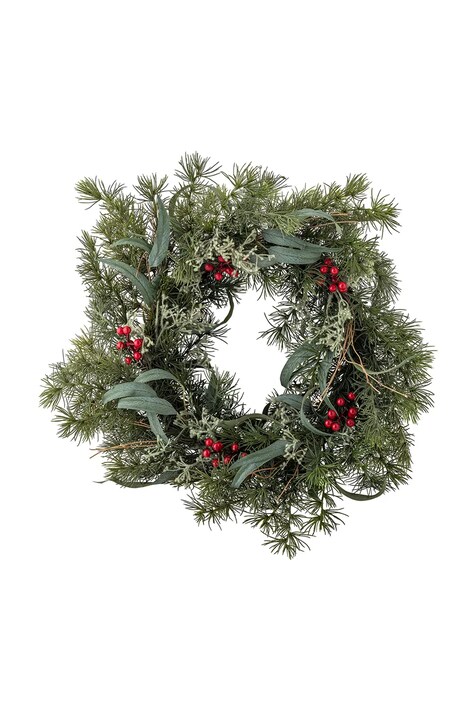 Bloomingville wieniec świąteczny Pine Wreath 60 x 12 cm kolor zielony