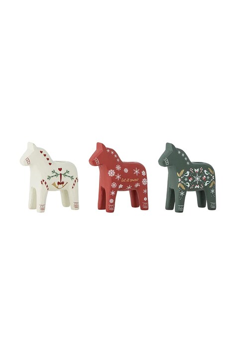 Bloomingville świecznik dekoracyjny 9,5 x 10 x 4,5 cm 3-pack kolor multicolor
