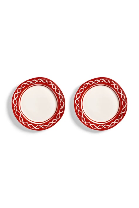 &k amsterdam set de farfurii pentru desert festivo M/22,5 cm culoarea maro