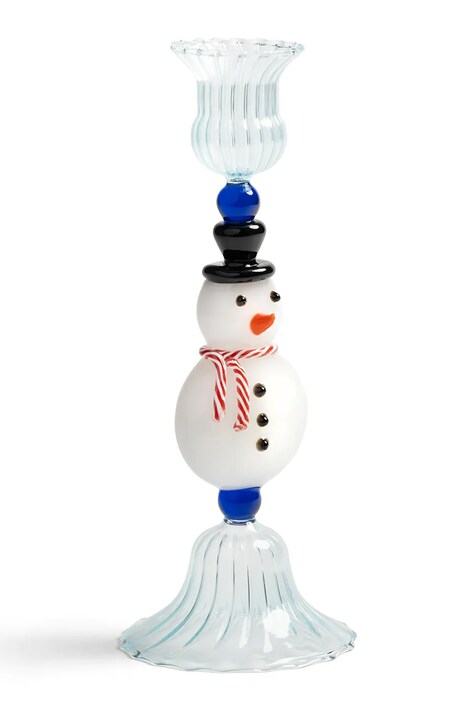 Декоративный подсвечник &k amsterdam merry snowman 20 cm
