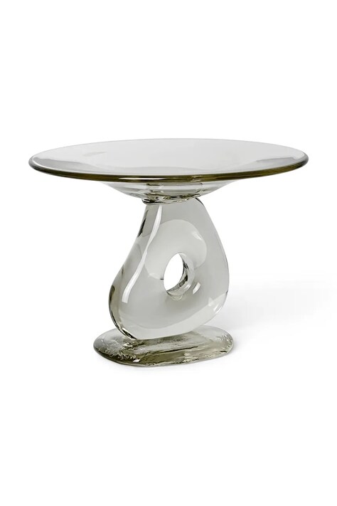 ferm LIVING patera dekoracyjna Damo Glass Centrepiece 21 cm kolor transparentny