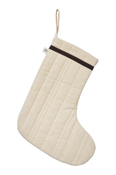 Різдвяна шкарпетка ferm LIVING Vari Quilted 33 x 40 cm колір бежевий