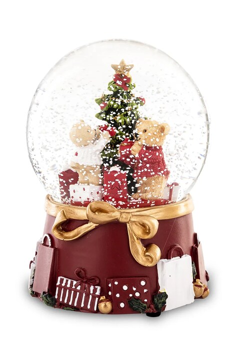 Ozdobná koule s hrací skříňkou 13 x 10 x 10 cm více barev