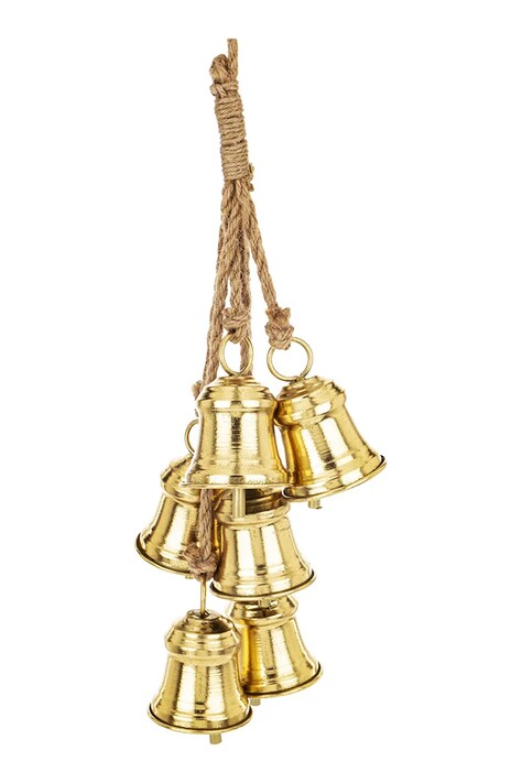 dekoracja wisząca 53 x 15 x 15 cm kolor żółty