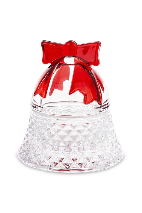 recipient cu capac 8 x 7,5 x 7,5 cm culoarea transparent