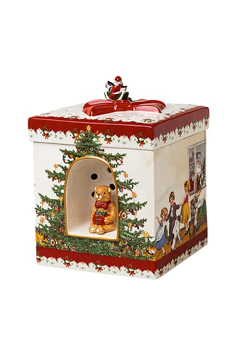 Villeroy & Boch lampion z pozytywką led Nostalgic Melody 17 x 17 x 21,5 cm kolor multicolor