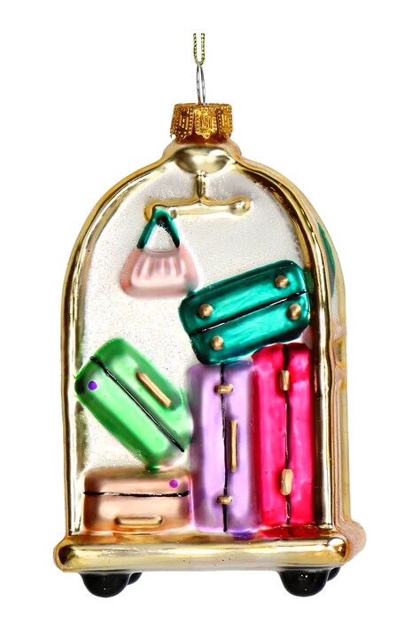 home & lifestyle zawieszka świąteczna 11,8 x 5 x 7,2 cm kolor multicolor