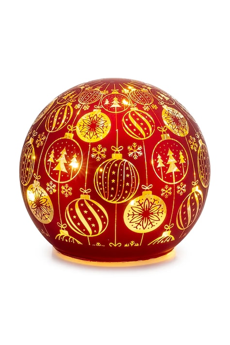 Palais Royal dekoracja świąteczna led 12 cm kolor czerwony