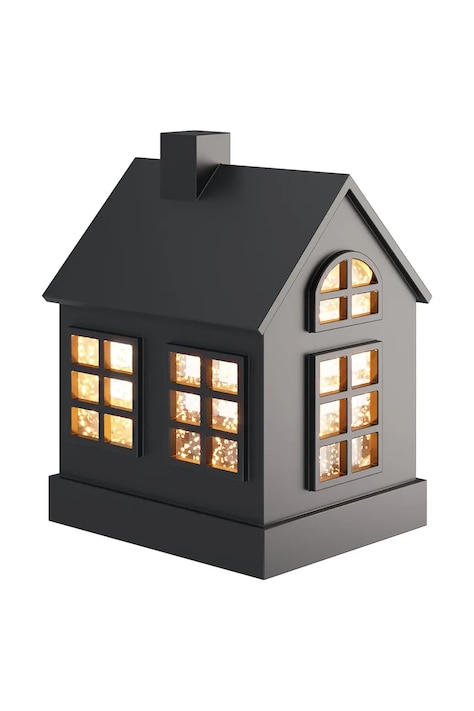 Sompex decorațiune de crăciun cu led-uri 16 cm culoarea negru