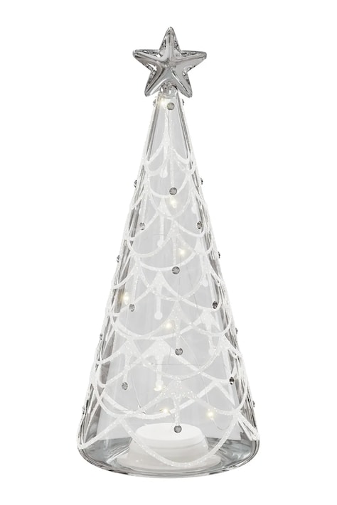 Deluxe Homeart brad decorativ led Tra 8.5 x 22 cm culoarea transparent