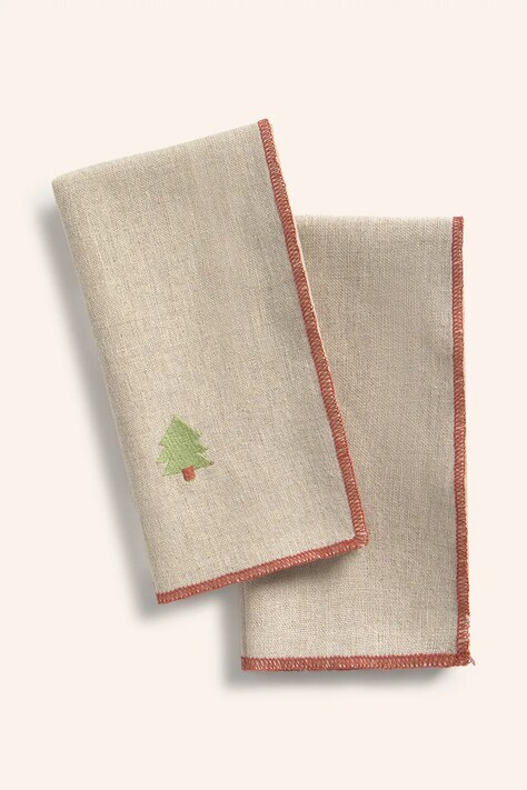 Calma House zestaw serwetek z lnem Joy 45 x 45 cm kolor multicolor