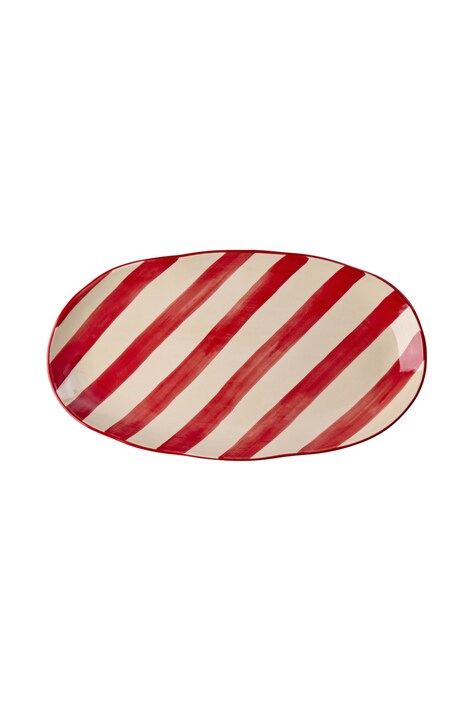 Rice Talerz świąteczny z ceramiki 40 x 23 cm XCESE-MSTRI