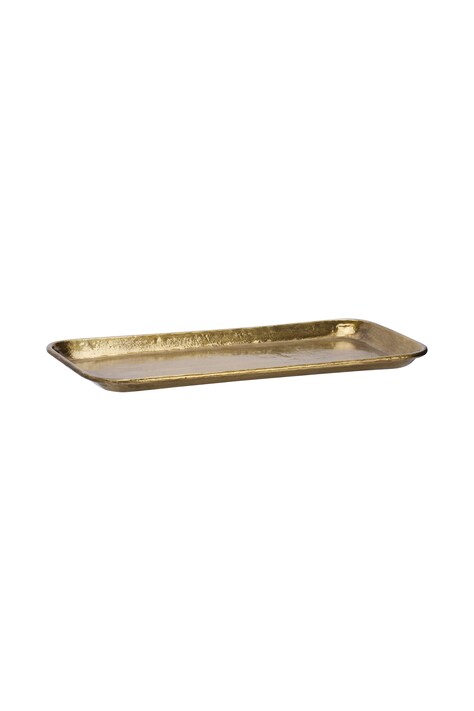 Madam Stoltz Taca świąteczna z aluminium 41 x 21 x 2 cm T301-ABL