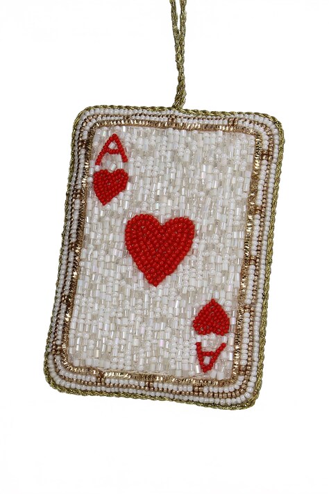 Zawieszka choinkowa z materiału tekstylnego 7 x 10 cm MAS-9391