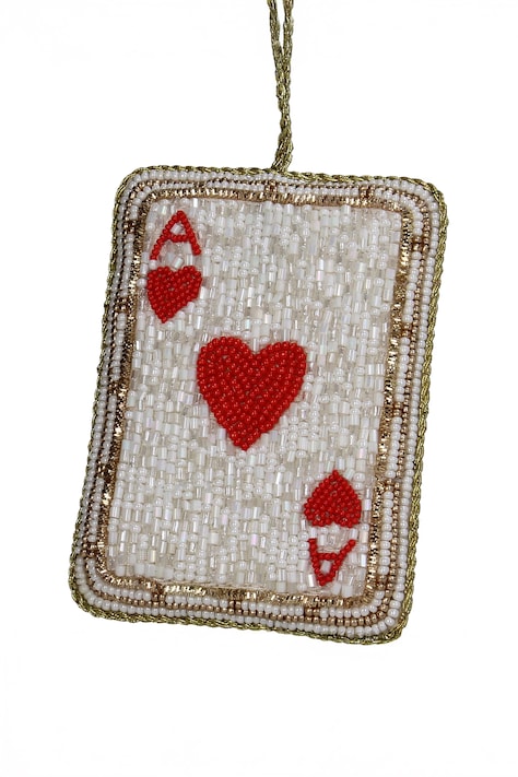Zawieszka choinkowa z materiału tekstylnego 7 x 10 cm MAS-9391