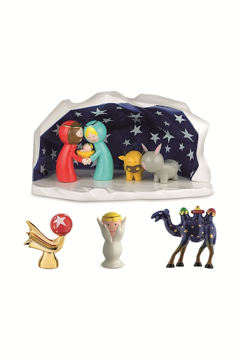 Alessi Dekoracja świąteczna z porcelany Happy Eternity Baby AGJ01SET