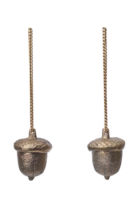 Ferm Living Zestaw zawieszek choinkowych mosiężnych 2-pack 1104274474