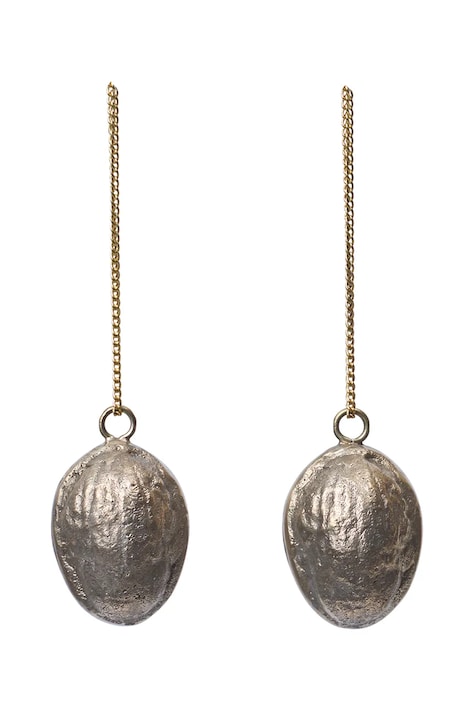 Ferm Living Zestaw zawieszek choinkowych mosiężnych 2-pack 1104274473