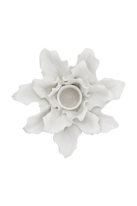 Ferm Living Świecznik świąteczny z ceramiki szkliwionej Holly Leaf 1104274440