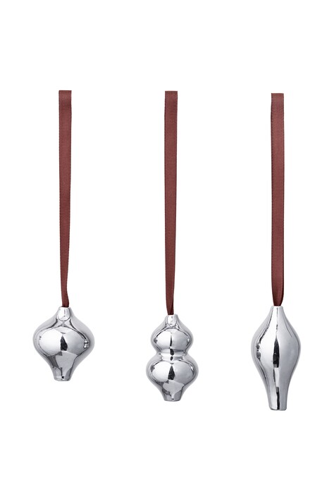 Ferm Living Ozdoba choinkowa z porcelany 3-pack 1104273990