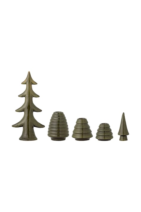 Bloomingville Świecznik świąteczny z kamionki 5-pack Woods 82072900