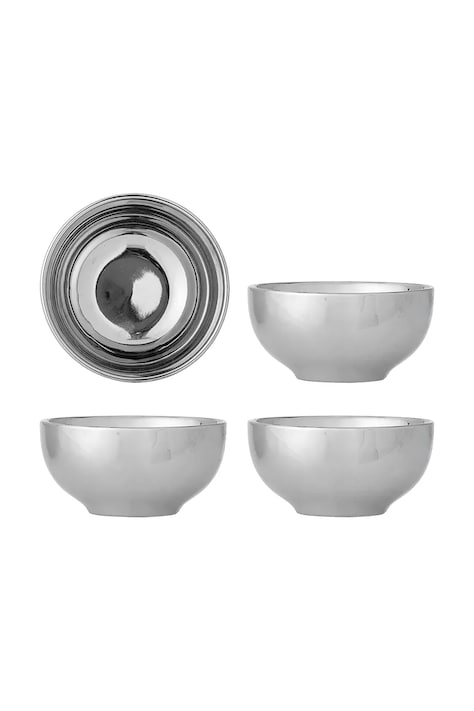 Bloomingville Zestaw misek świątecznych z kamionki 4-pack Shine 250 ml 82073047