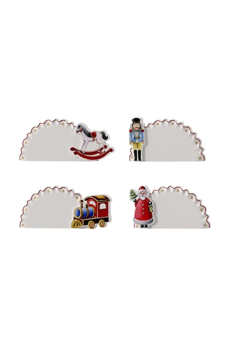 Villeroy & Boch Zestaw winietek świątecznych z porcelany Toy's Delight 14-8585-5861