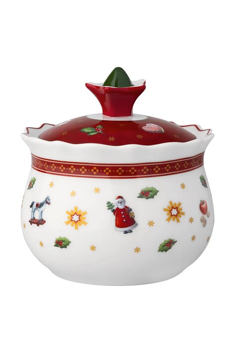 Villeroy & Boch Cukiernica świąteczna z porcelany Toy's Delight 14-8585-2030