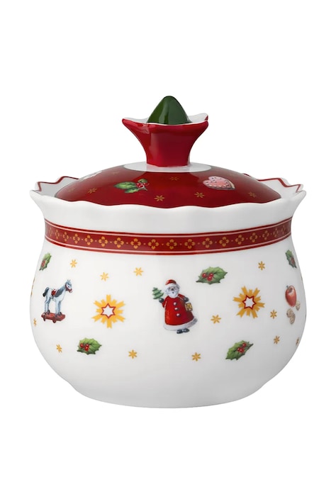 Villeroy & Boch Cukiernica świąteczna z porcelany Toy's Delight 14-8585-2030