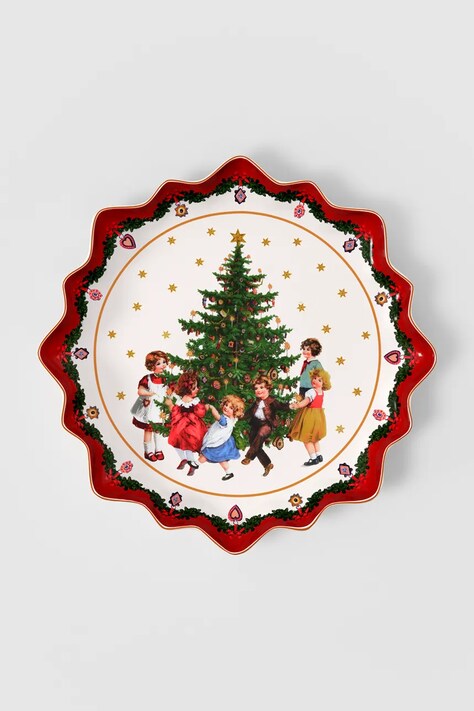 Villeroy & Boch Talerz świąteczny z porcelany Toy's Fantasy 39 cm 14-8332-2281