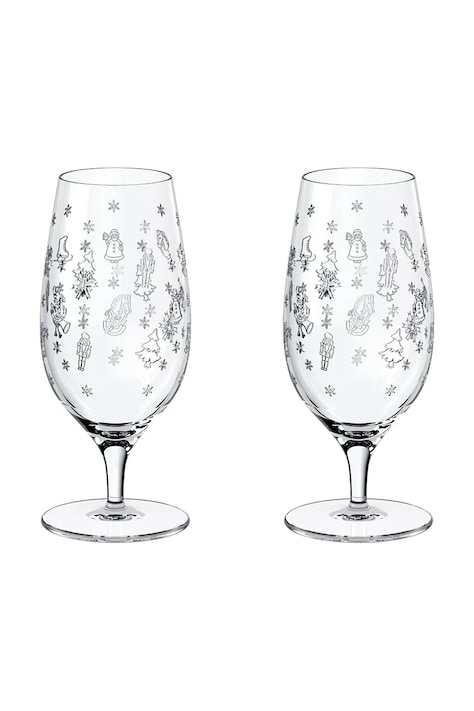 Villeroy & Boch Zestaw kieliszków świątecznych do piwa ze szkła kryształowego Toy's Delight 11-3776-8160