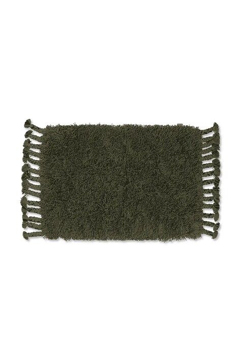 ferm LIVING covor de bumbac Amass culoarea verde