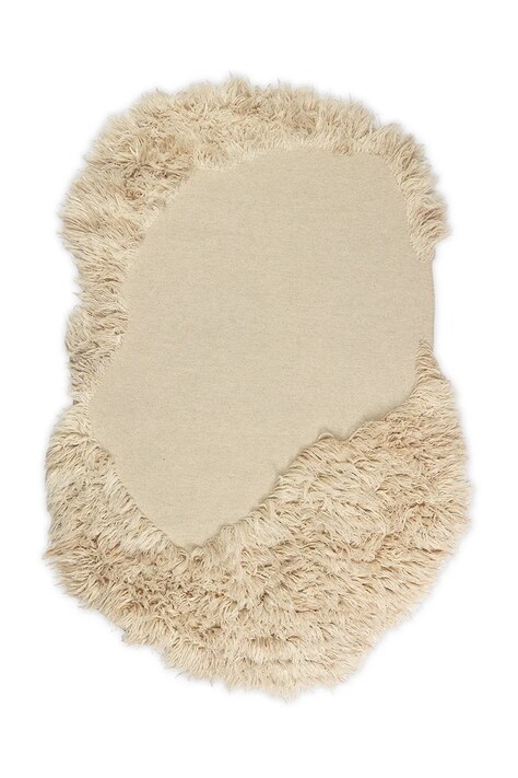 Μάλλινο χαλί ferm LIVING Norte Rug χρώμα: μπεζ