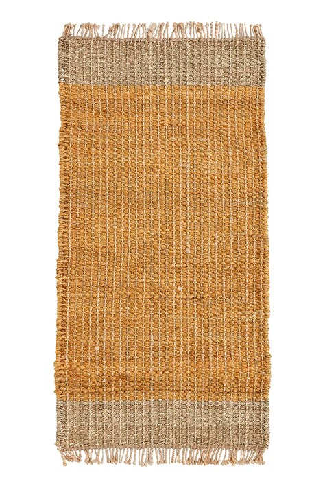 Preproga iz jute House Doctor HDTrap 70 x 140 cm rumena barva