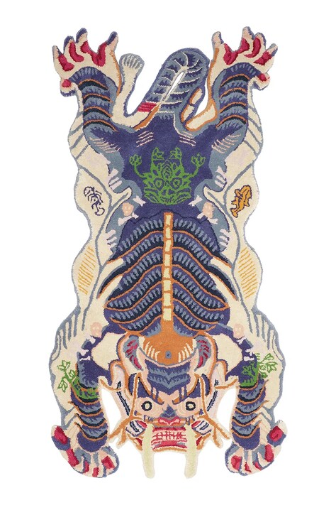 Bongusta dywan wełniany Dragon 85 x 165 cm kolor multicolor