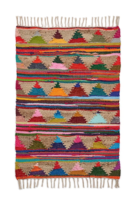 Bongusta dywan z jutą Pyramid Chindi 60 x 90 cm kolor multicolor