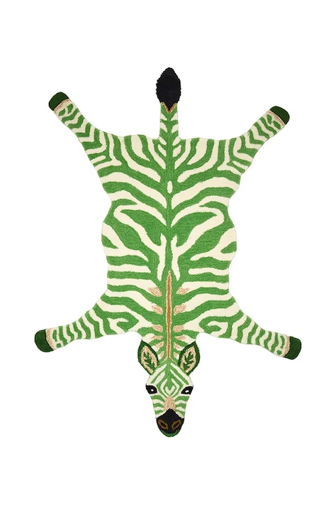 Doing Goods covor de lână Grassy Zebra 153 x 110 cm 1.45.10.148.060.5