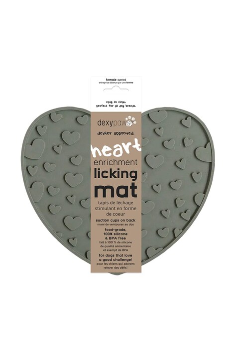 Килимок для вилизування для домашнього улюбленця Dexypaws Heart Lick Matt — фото 2